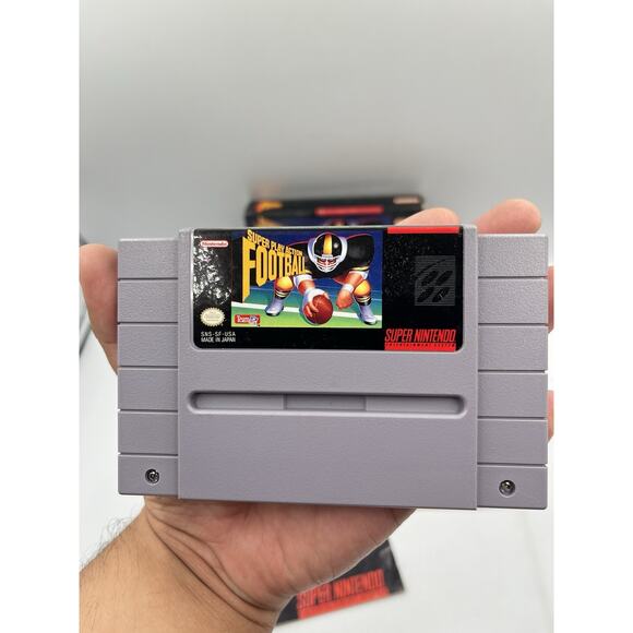Super Nintendo Super Play Action Football Complete w/ Manuals & Box - Picture 15 of 16